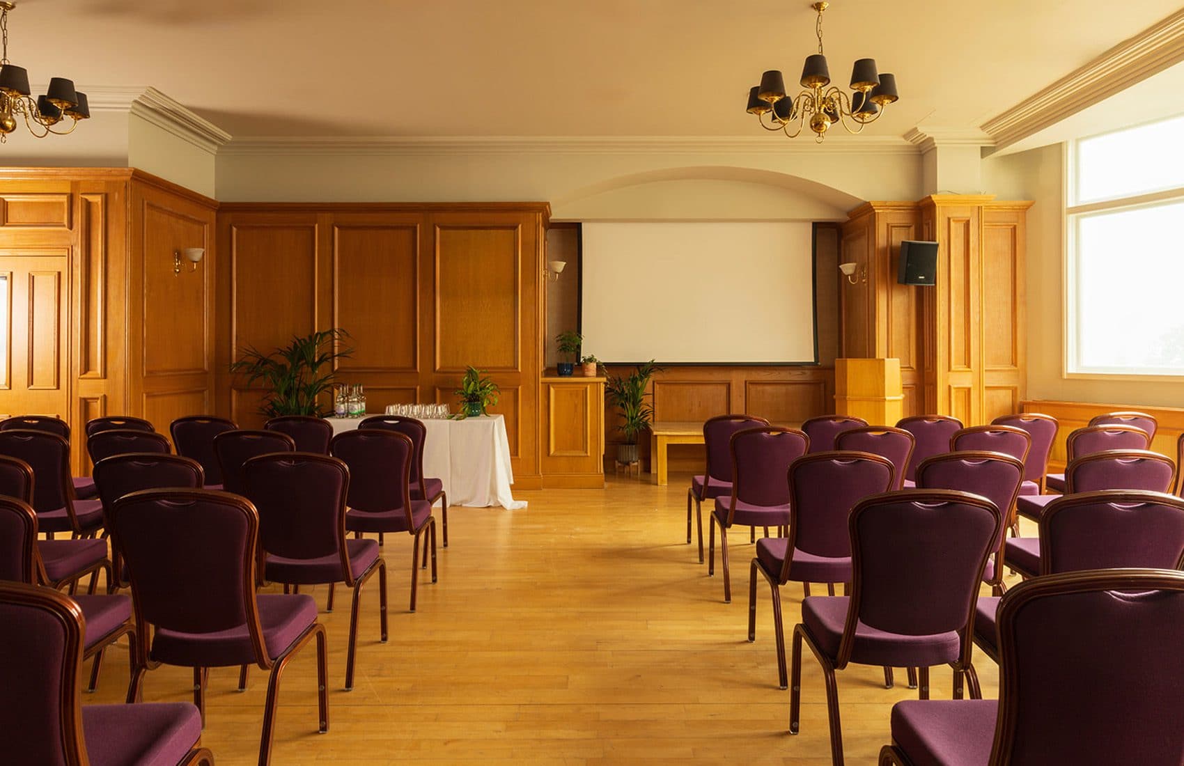 conference set up with center isle