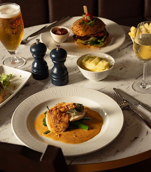 chicken dish at The Port